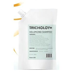 Trichology+ Volumizing Shampoo 10 fl oz 300ml Refill Pouch Made in USA Biotin